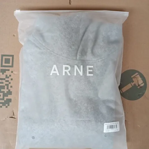 BAGGED ARNE WOMEN'S FLEECE RELAXED HOODIE IN MARL GREY SIZE SMALL