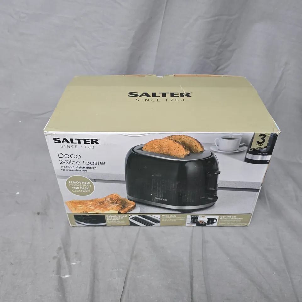 BOXED SALTER DECO 2-SLICE TOASTER
