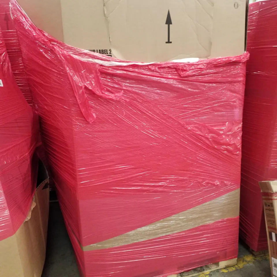 PALLET OF ASSORTED PRODUCTS INCLUDING STEPPER LADDER, BALANCE BIKE, NON-WOVEN FABRIC WARDROBE, DOUBLE DECK GARMENT RACK