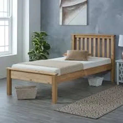 BOXED CHESTER 3ft SINGLE BED FRAME - WAXED (2 BOXES)