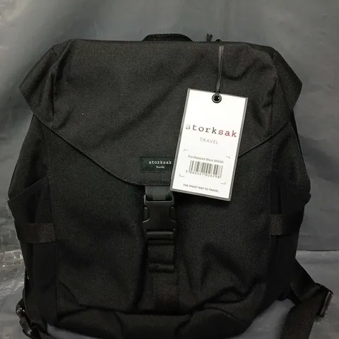 STORKSAK ECO BACKPACK IN BLACK 