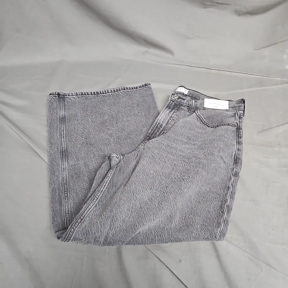 ABERCROMBIE & FITCH HIGH RISE THE WIDE LEG JEANS IN GREY - 29 8S