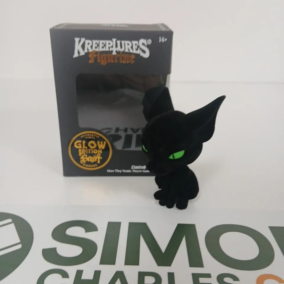 SIX BRAND NEW BOXED KILLSTAR KREEPURES FIGURINE GLOW EDITION – BAST LACK CAT VINYL FIGURE (LIMITED EDITION)