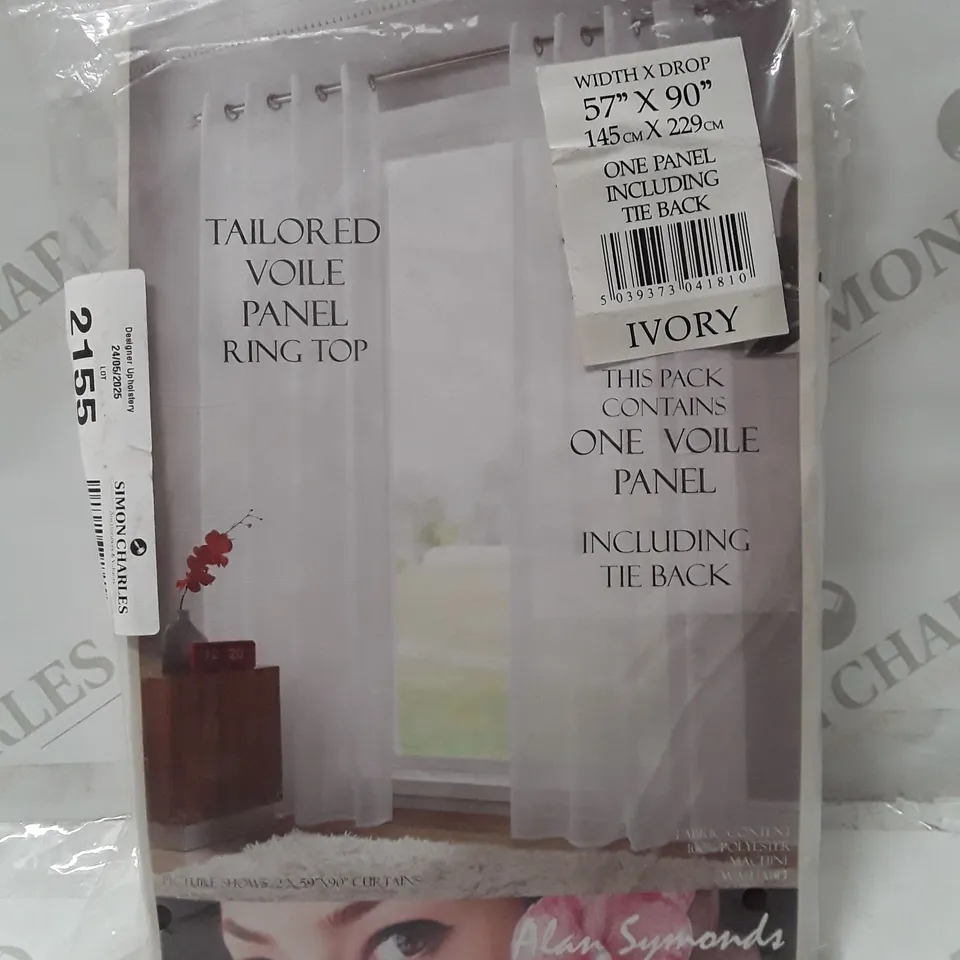 JAMIE EYELET SHEER VOILE CURTAIN PANEL 