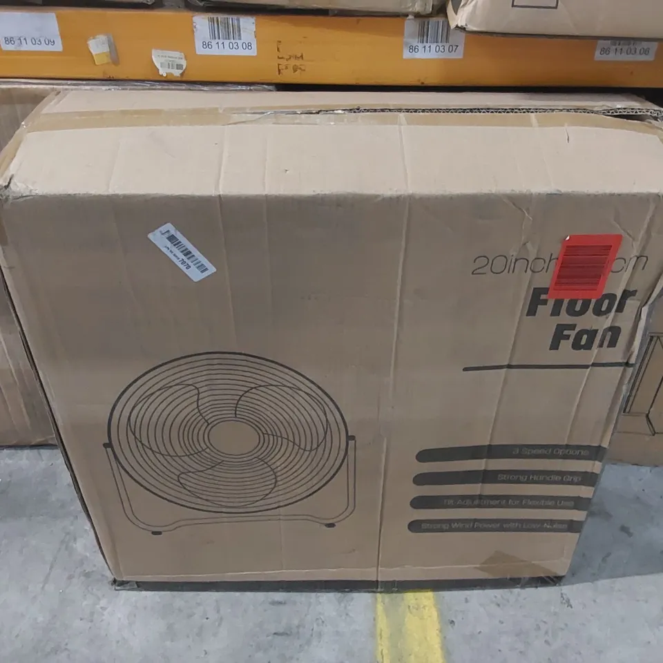 BOXED 20" 3 SPEED FLOOR FAN  