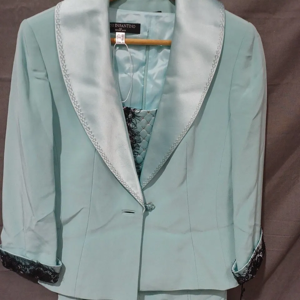 VENI INFANTINO 3 PIECE JACKET, BODICE & SKIRT (98542) IN GREEN - SIZE 10