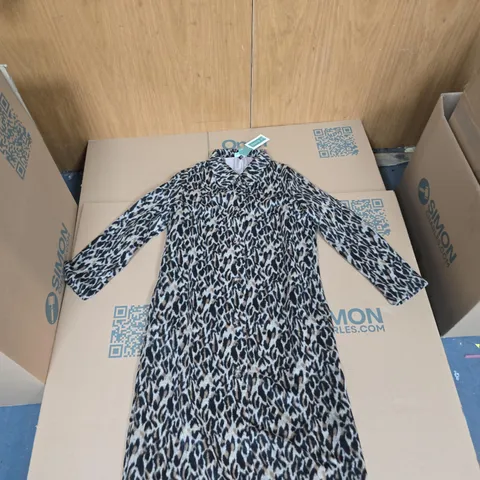 LA MARE LEOPARD PRINT COAT – LONG SLEEVE UK M