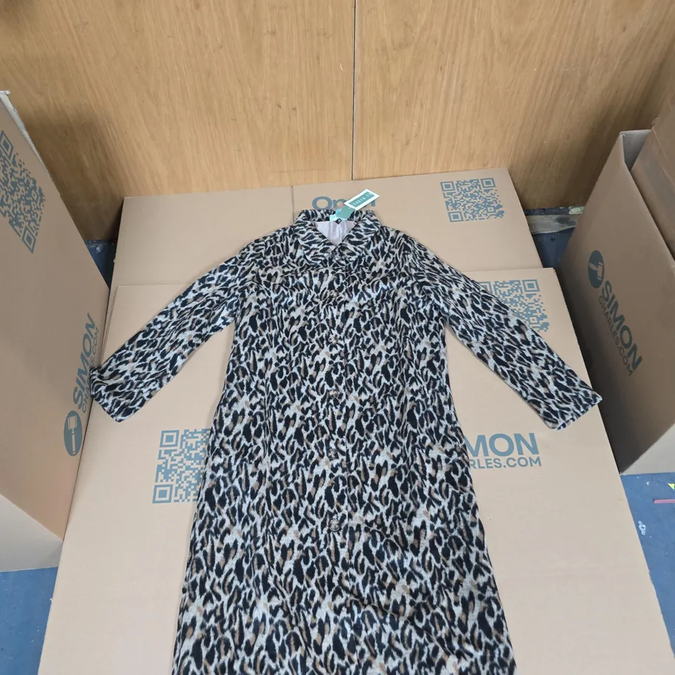 LA MARE LEOPARD PRINT COAT – LONG SLEEVE UK M