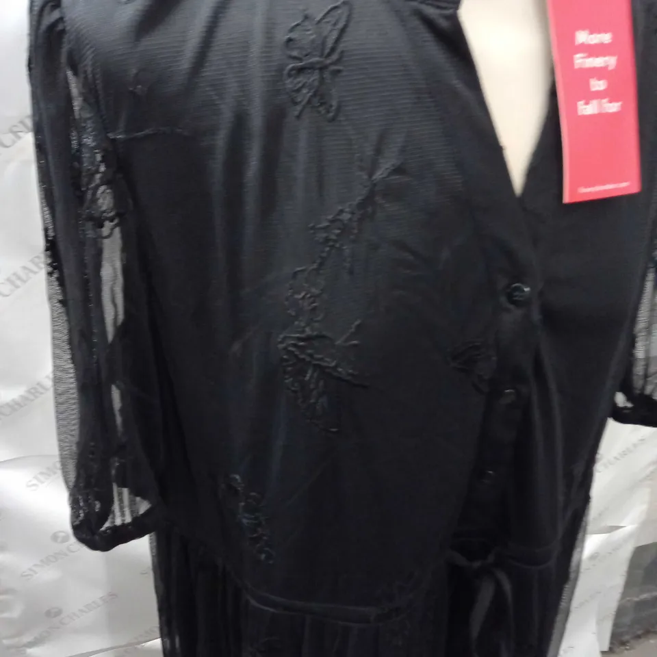 FINERY PEGGY DRESS IN BLACK - 18
