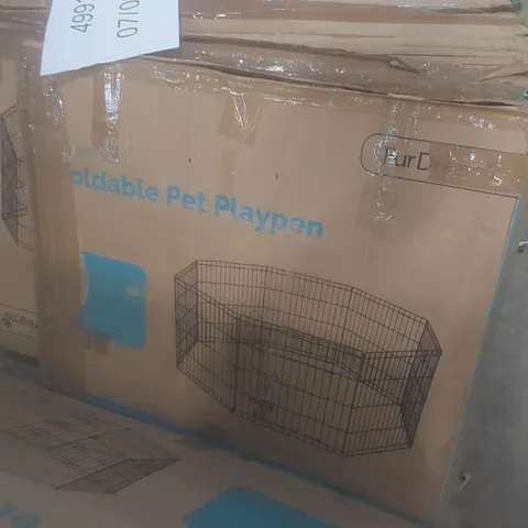 BOXED FUR DREAMS 30" FOLDABLE PET PLAYPEN 