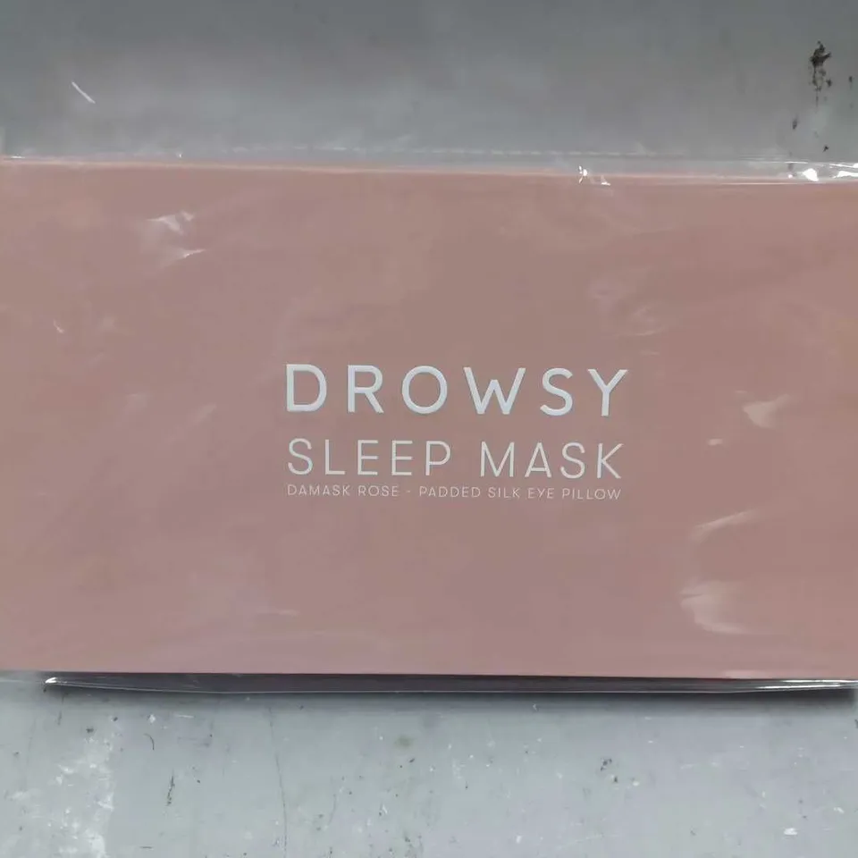 DROWSY LUXURY SLEEP MASK DAMASK ROSE