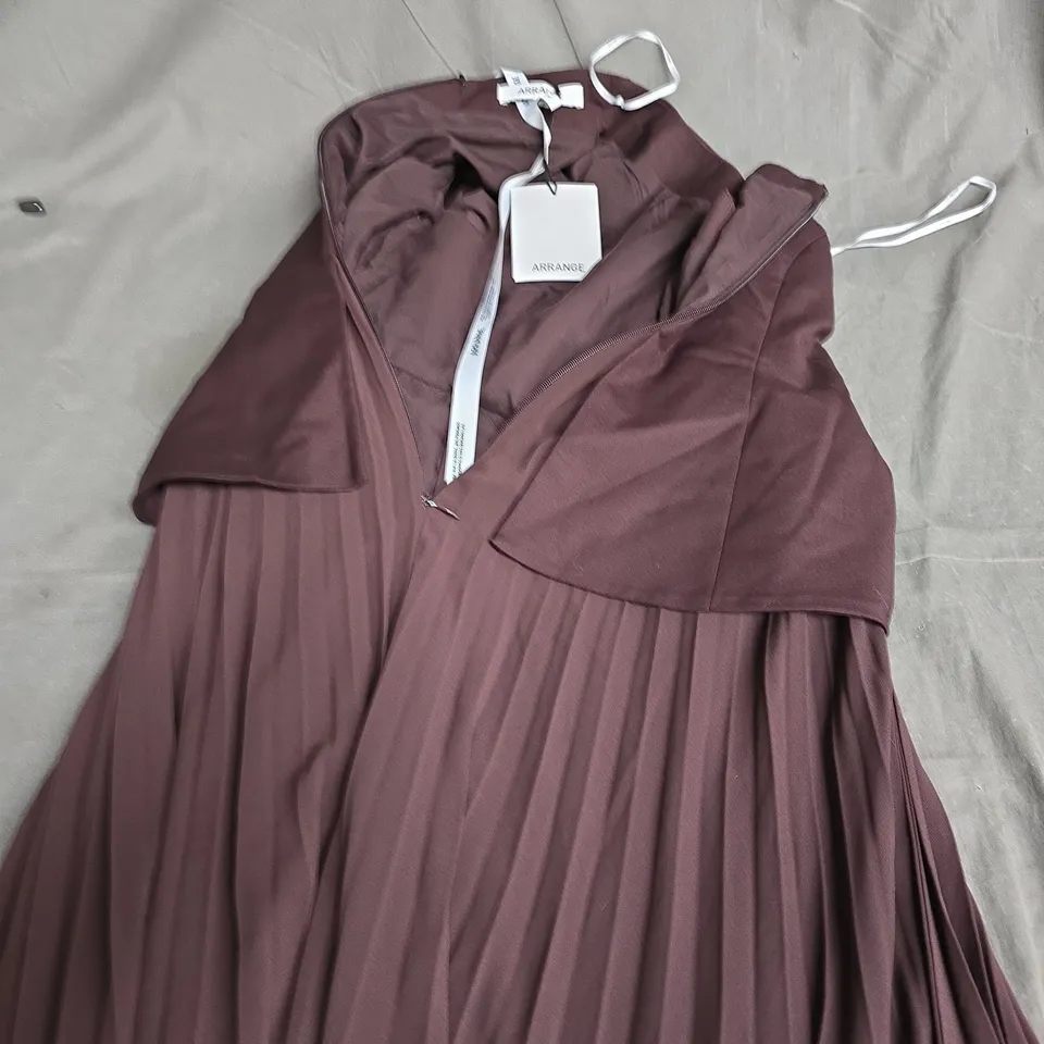 ARRANGE BURGUNDY DRESS – UK 10 
