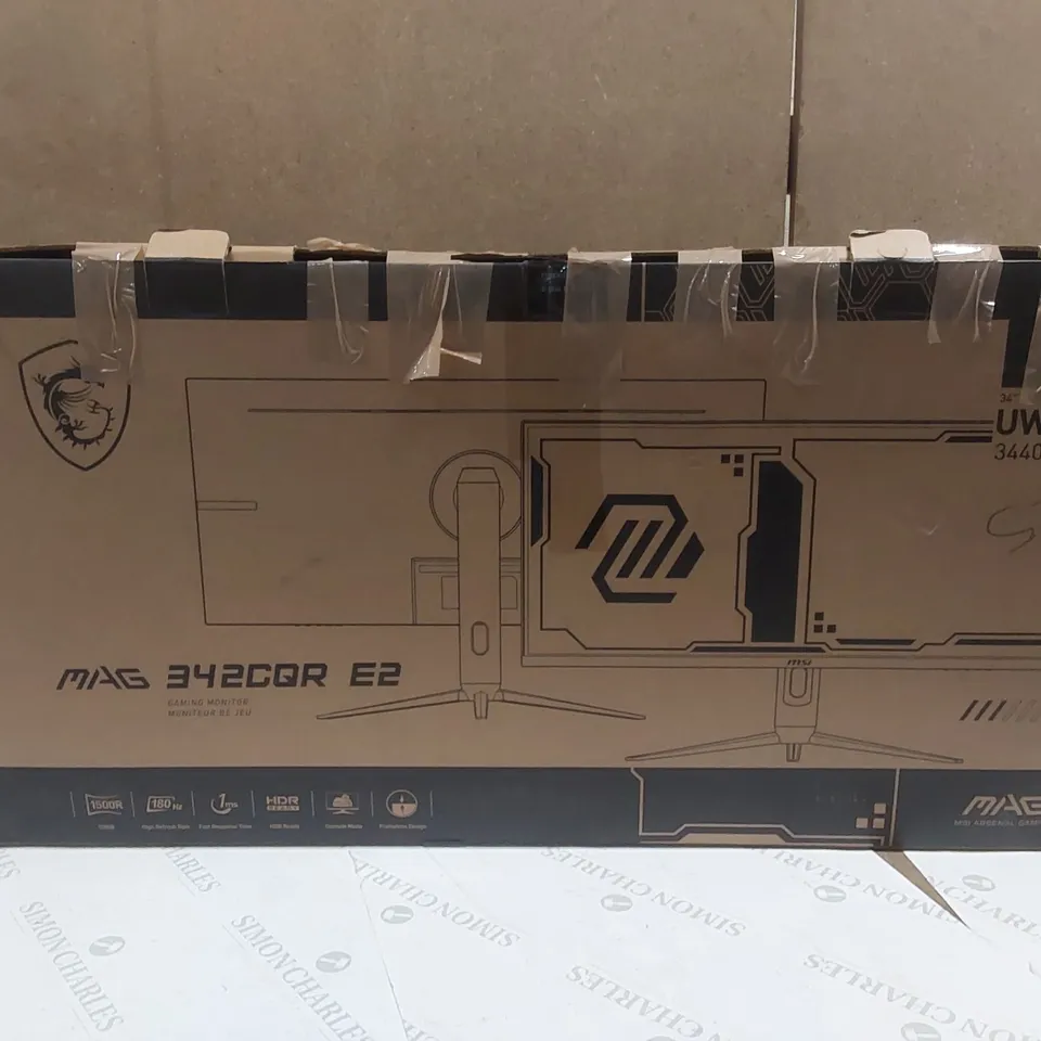 BOXED MSI MAG 342CQR E2 34 INCH UWQHD CURVED GAMING MONITOR