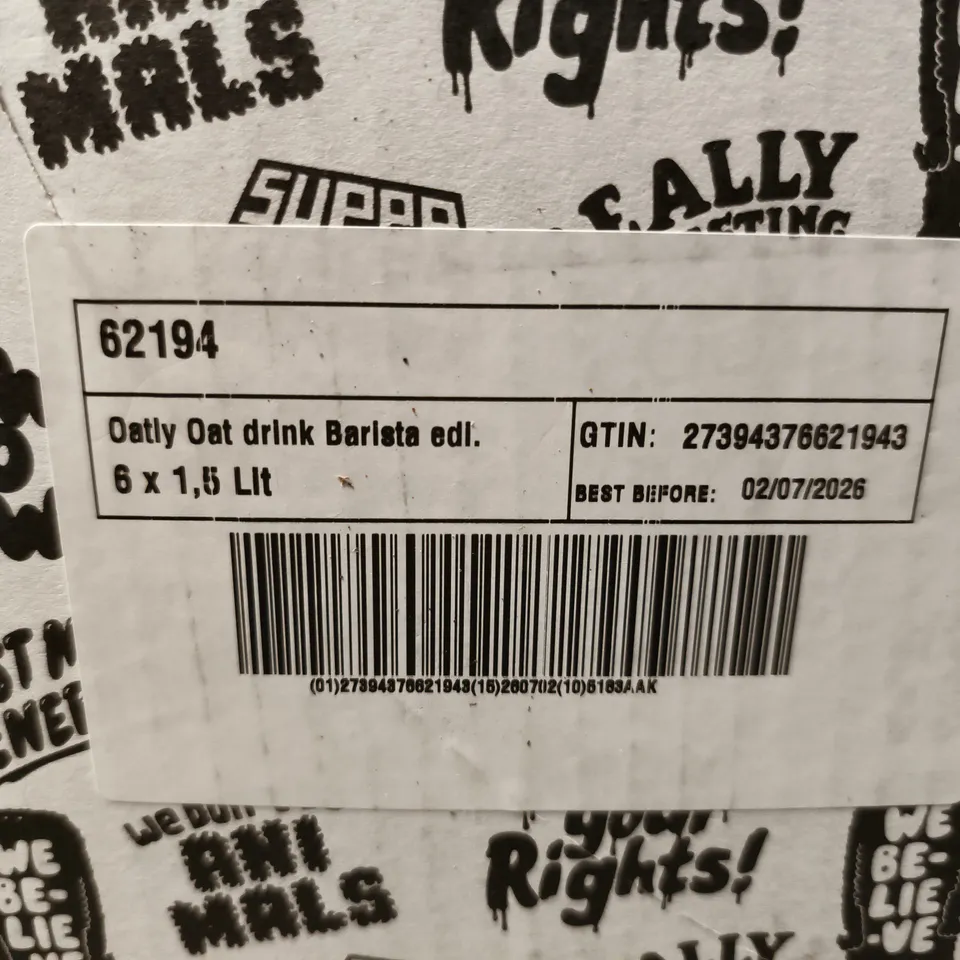 OATLY OAT DRINK BARISTA EDITION – 6 X 1.5 L – VEGAN MILK