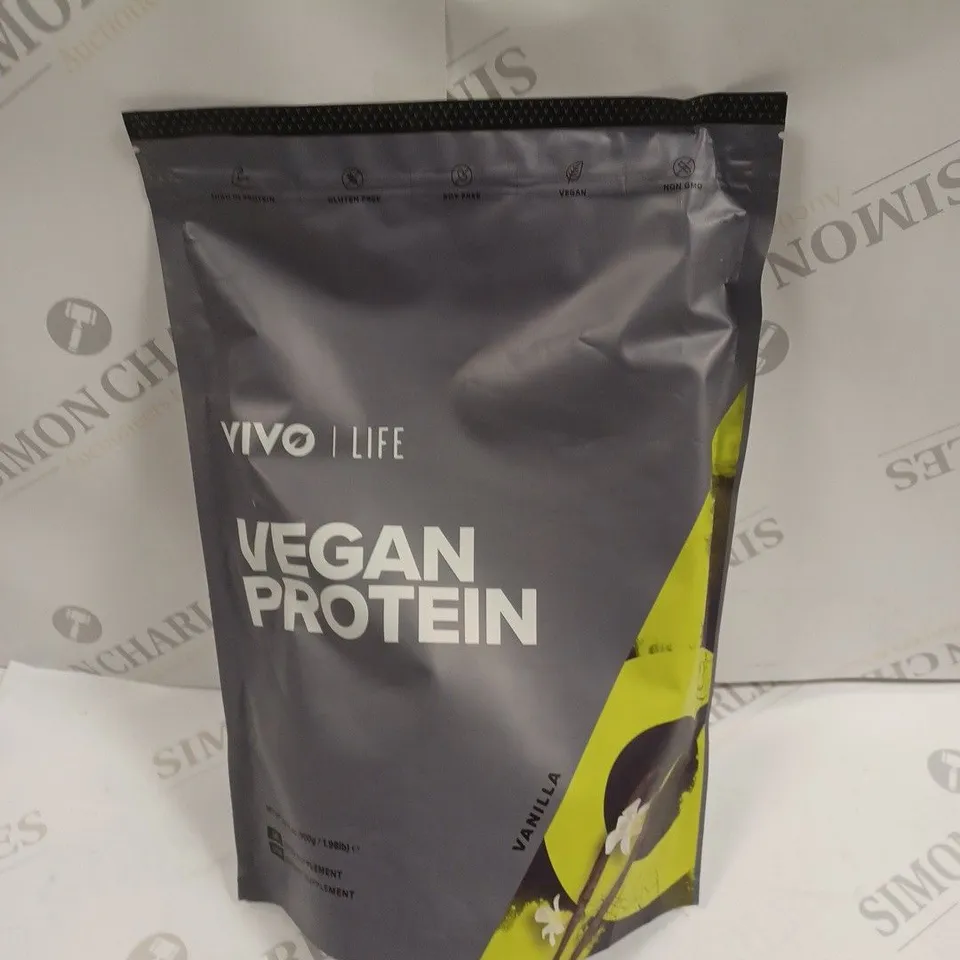 SEALED VIVO LIFE VEGAN PROTEIN FOOD SUPPLEMENT - VANILLA 900G