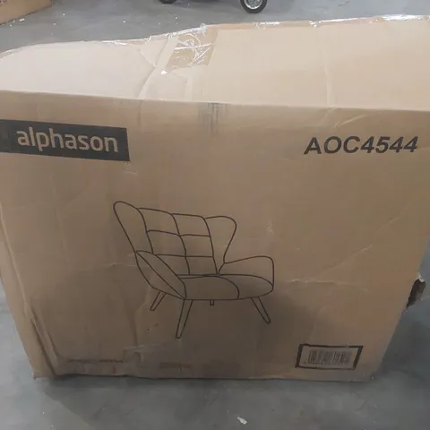 BOXED ALPHASON AOC4544 GREY FABRIC COCKTAIL CHAIR 