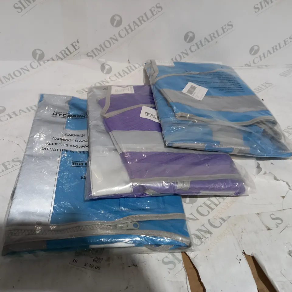 5 X HIGH VISIBILTY JACKETS INCLUDING BLUE PURPLE AND GREEN