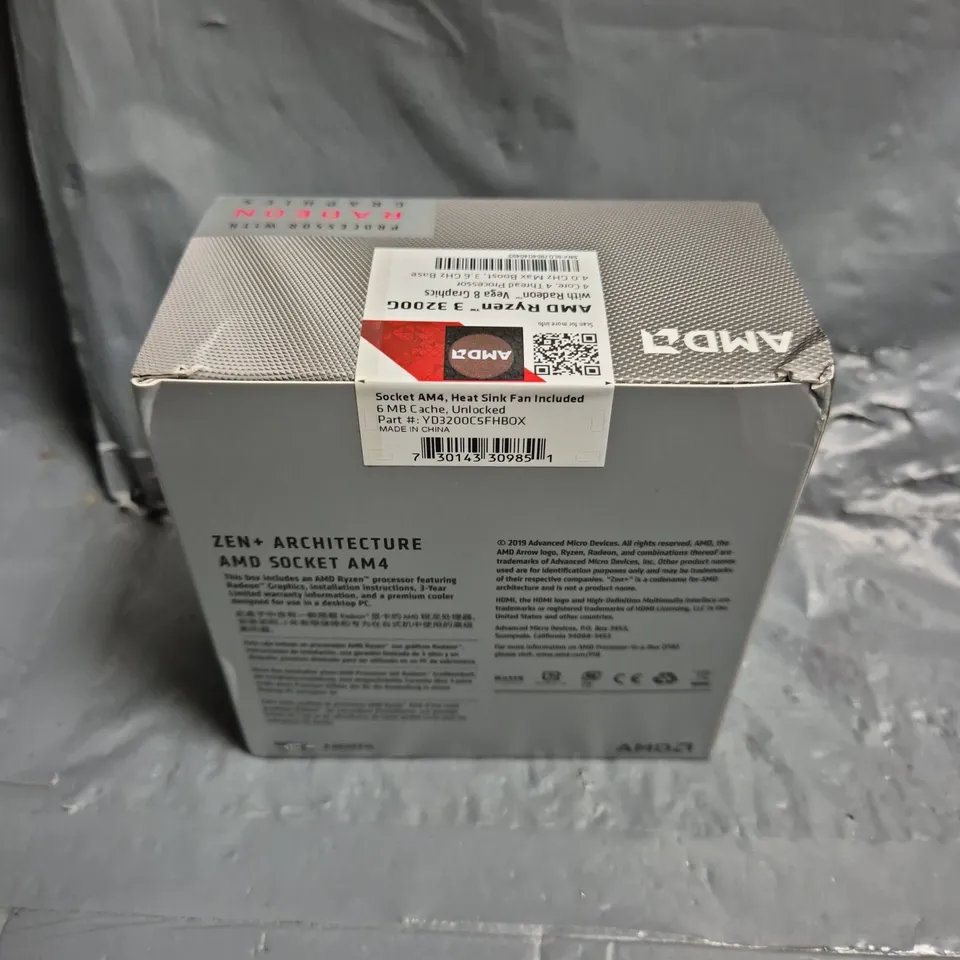 SEALED AMD RYZEN RADEON GRAPHICS 2ND GEN PROCESSOR 