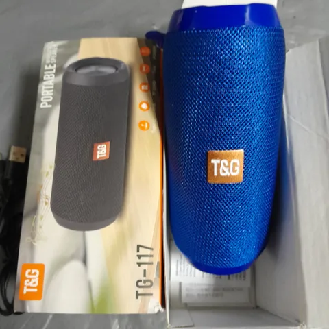 T&G PORTABLE WIRELESS SPEAKER - BLUE