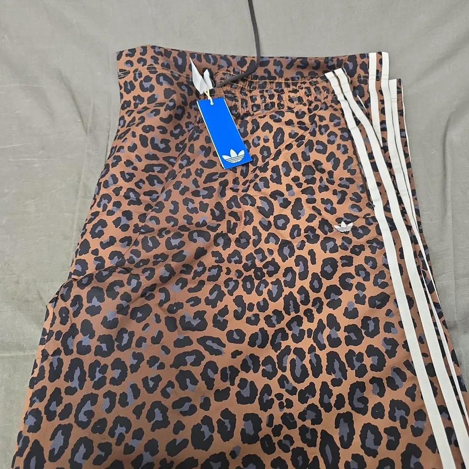 ADIDAS LEOPARD PRINT TRACK PANTS – WOMEN'S - XL