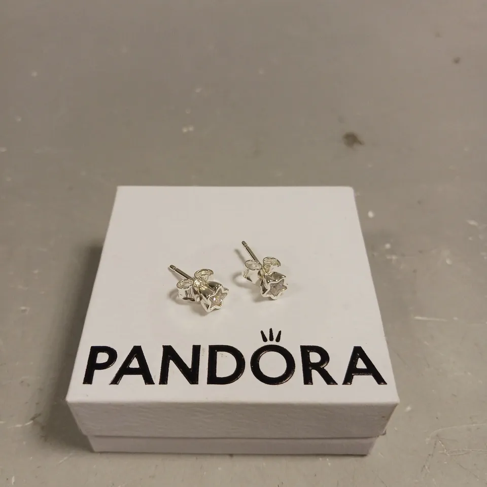 PANDORA SPARKLING STAR STUD EARRINGS