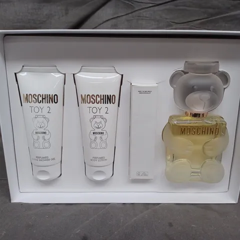 MOSCHINO TOY 2 GIFT SET 100ML EDP + 10ML EDP + 100ML SHOWER GEL + 100ML BODY LOTION
