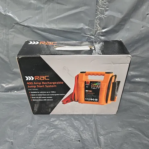 BOXED RAC 400 AMP RECHARGEABLE JUMP START SYSTEM