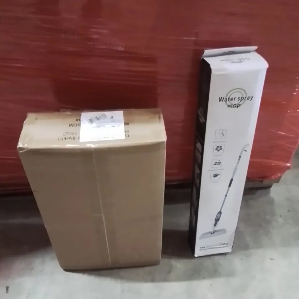 PALLET OF ASSORTED HOUSEHOLD GOODS AND PRODUCTS TO INCLUDE;WATER SPRAY MOP,BALLOON PARTY ARCH 