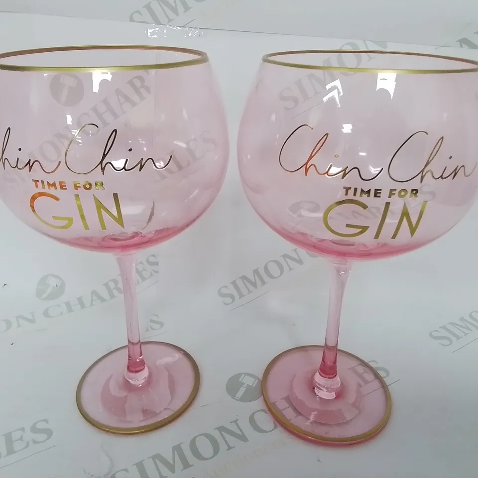 PALLET CONTAINING APPROXIMATELY 384 BRAND NEW HORNE PINK GIN GLASSES