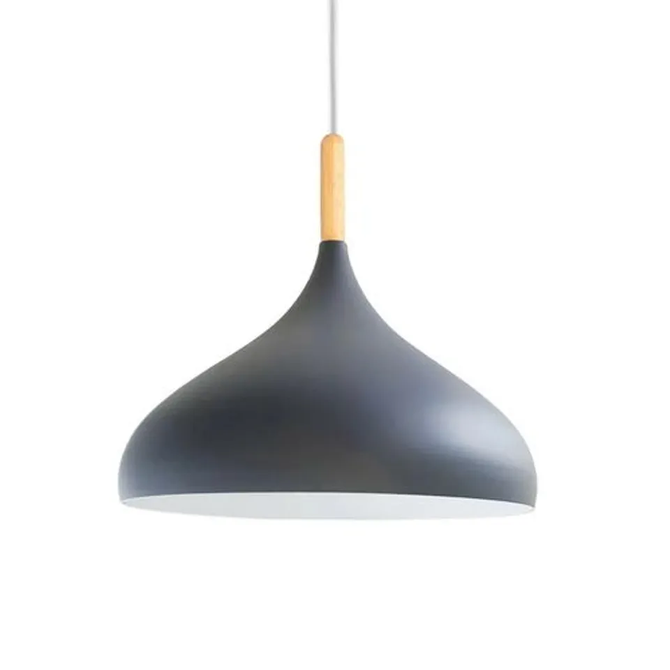 BOXED LEDSONE CABALLERO 1 LIGHT SINGLE PENDANT GREY