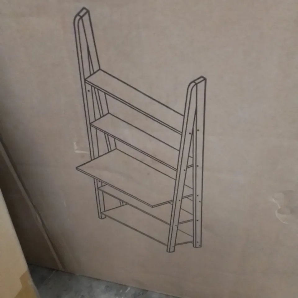 BOXED TIVA LADDER DESK IN WHITE (1 BOX)