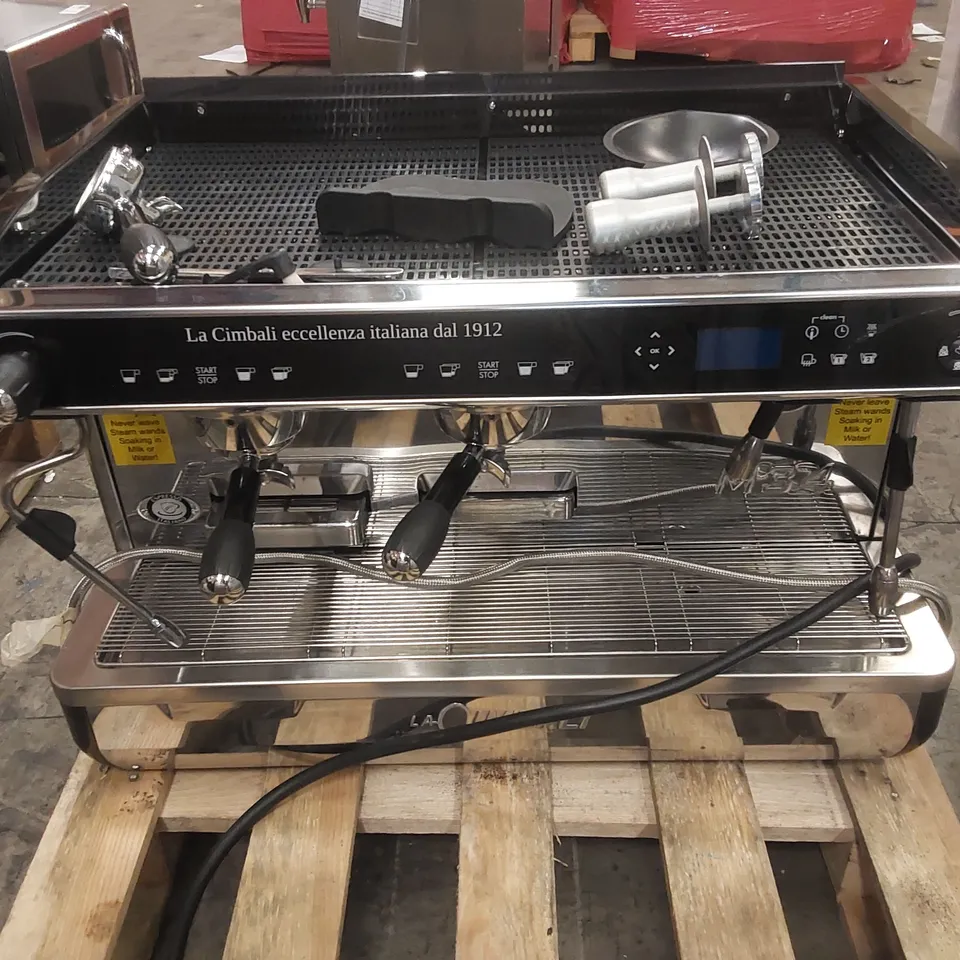 LA CIMBALI M34 COMMERCIAL 2 GROUP ESPRESSO MACHINE WITH ACCESSORIES