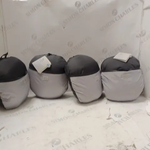 4 X MOTHERCARE COMPACT COSYTOES IN ASSORTED COLOURS