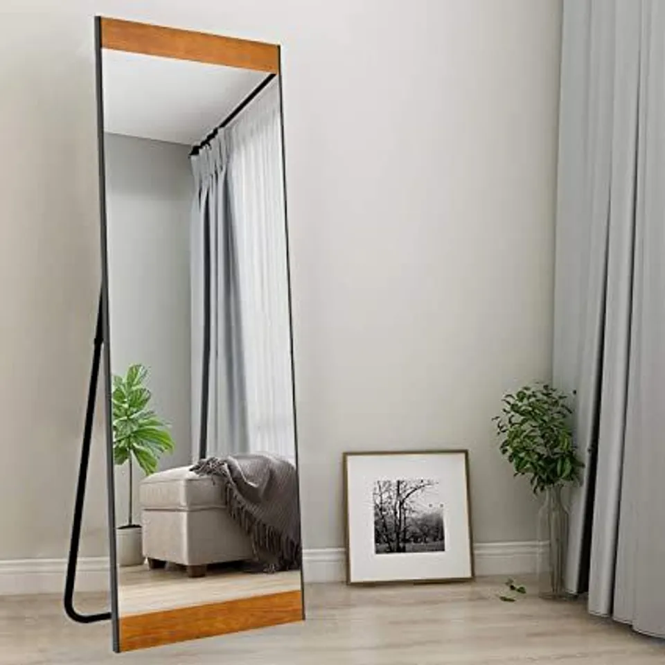 NEUTYPE WOOD FRAME FULL LENGTH MIRROR SIZE: 170CM W X 64CM H