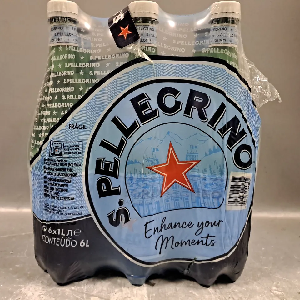 S.PELLEGRINO MINERAL WATER (PACK OF 6 X 1 LITRE BOTTLES)