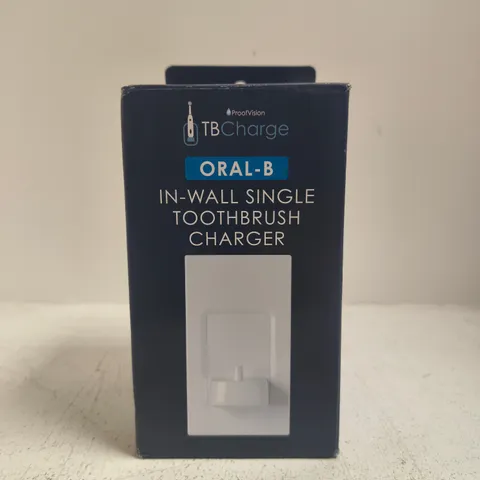 BOXED ORAL-B IN-WALL SINGLE TOOTHBRUSH CHARGER