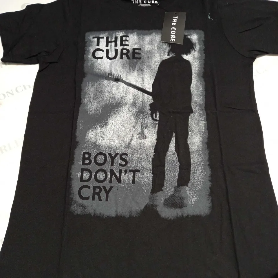 THE CURE BOYS DONT CRY T-SHIRT IN BLACK/WHITE - SMALL