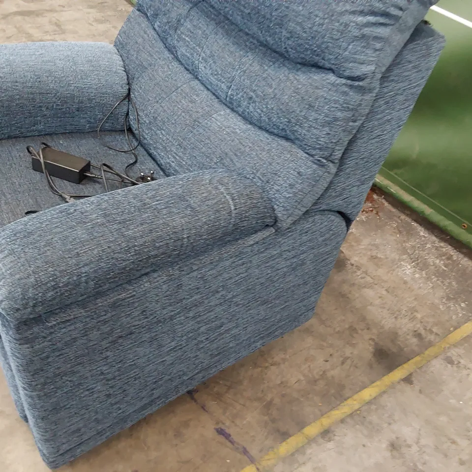 QUALITY BRITISH DESIGNER G PLAN MALVERN POWER RECLINING EASY CHAIR REEF MIDNIGHT FABRIC 