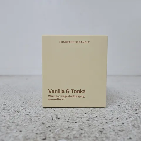 FRAGRANCED CANDLE – VANILLA & TONKA (BOXED)