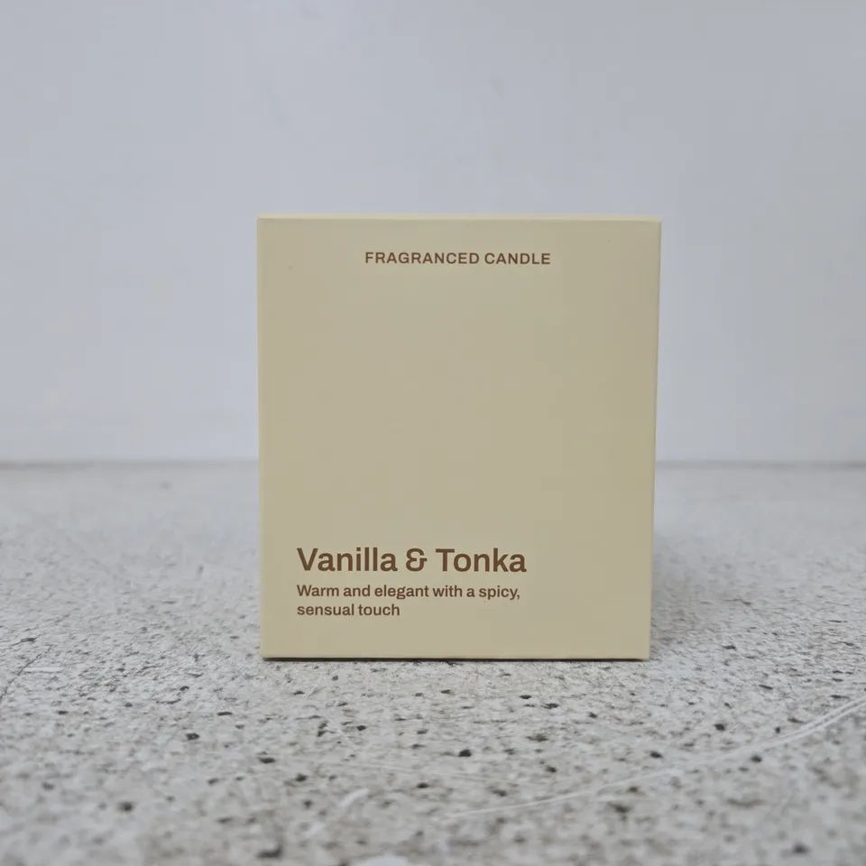 FRAGRANCED CANDLE – VANILLA & TONKA (BOXED)