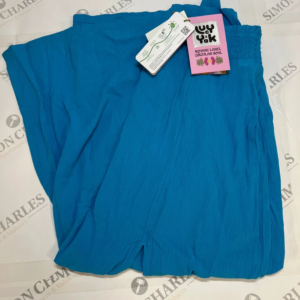 LUCY&YAK POPPY SKIRT IN HAWAIIAN OCEAN SIZE M