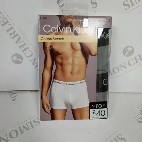 CALVIN KLEIN PACK OF 2 TRUNKS SIZE M