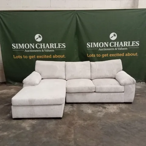 AMALFI STANDARD BACK FABRIC RIGHT HAND 3 SEATER CHAISE SOFA