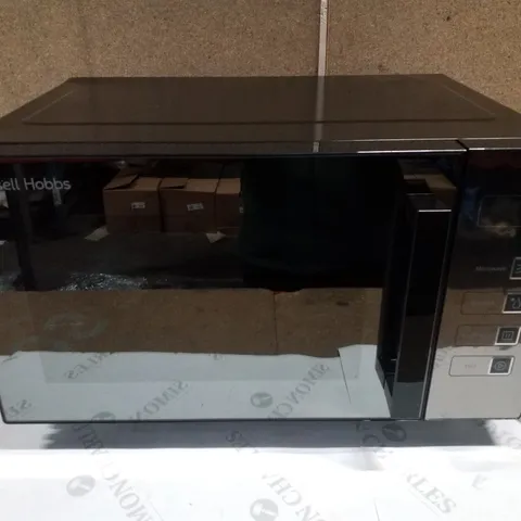 BOXED RUSSELL HOBBS RHEM2301B 23L EASI FLATBED DIGITAL 800W SOLO MICROWAVE