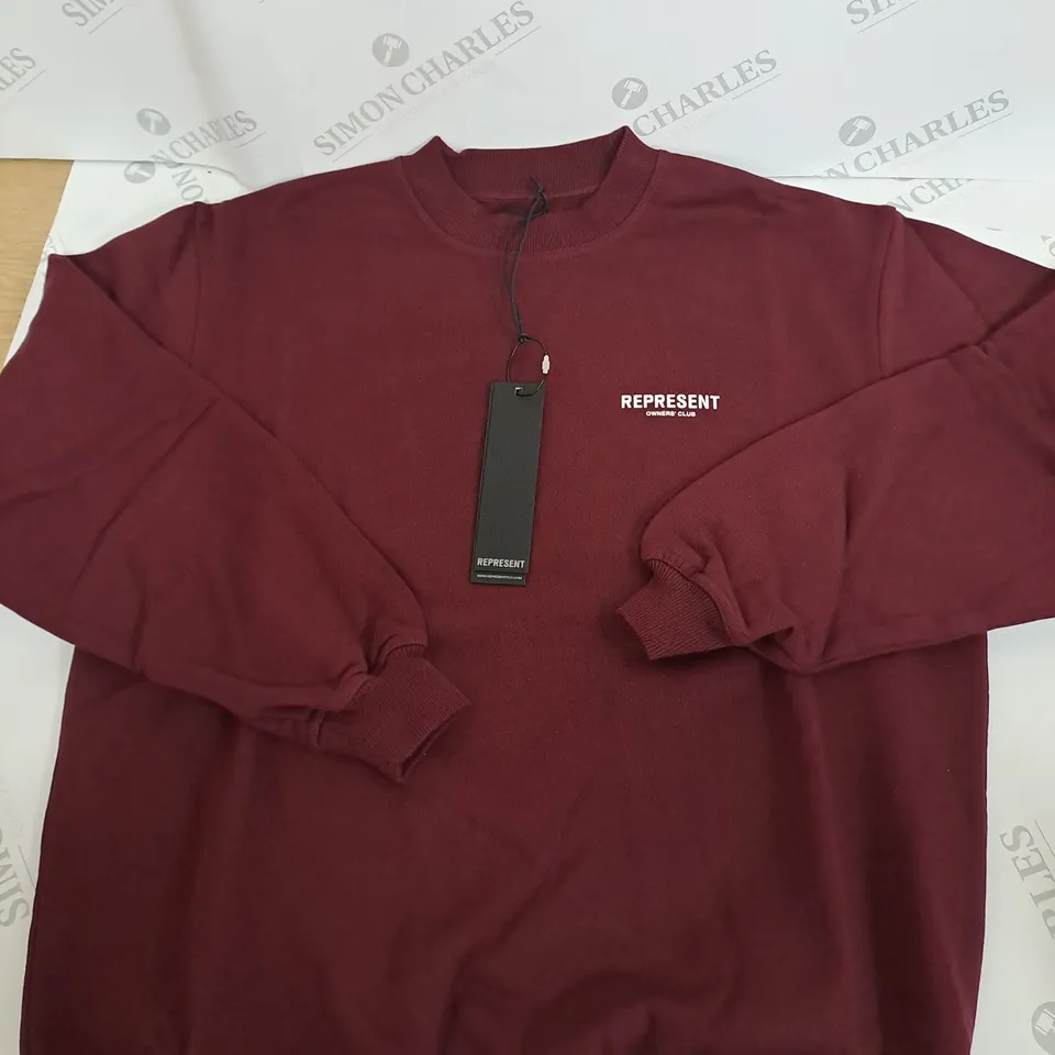 REPRESENT OWNERS CLUB SWEATSHIRT SIZE XS
