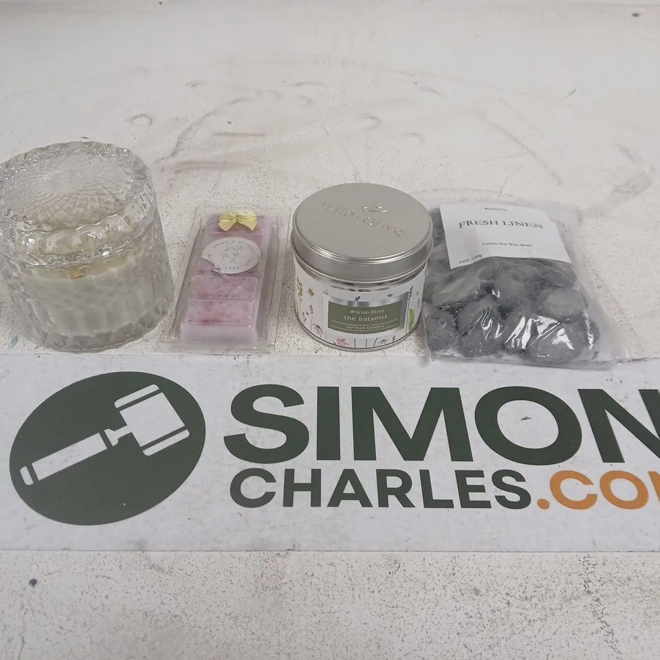 APPROXIMATELY 10 ASSORTED CANDLES AND WAX MELTS