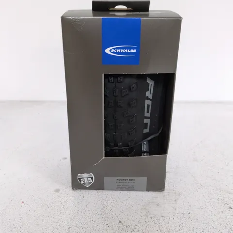 SCHWALBE ROCKET RON 27.5 X 2.25 MTB TYRE, TWINSKIN, TUBELESS READY (TLR) – BOXED