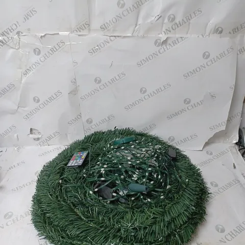 BOXED SANTA'S BEST 5FT INDOOR OUTDOOR 12 FUNCTION TREE