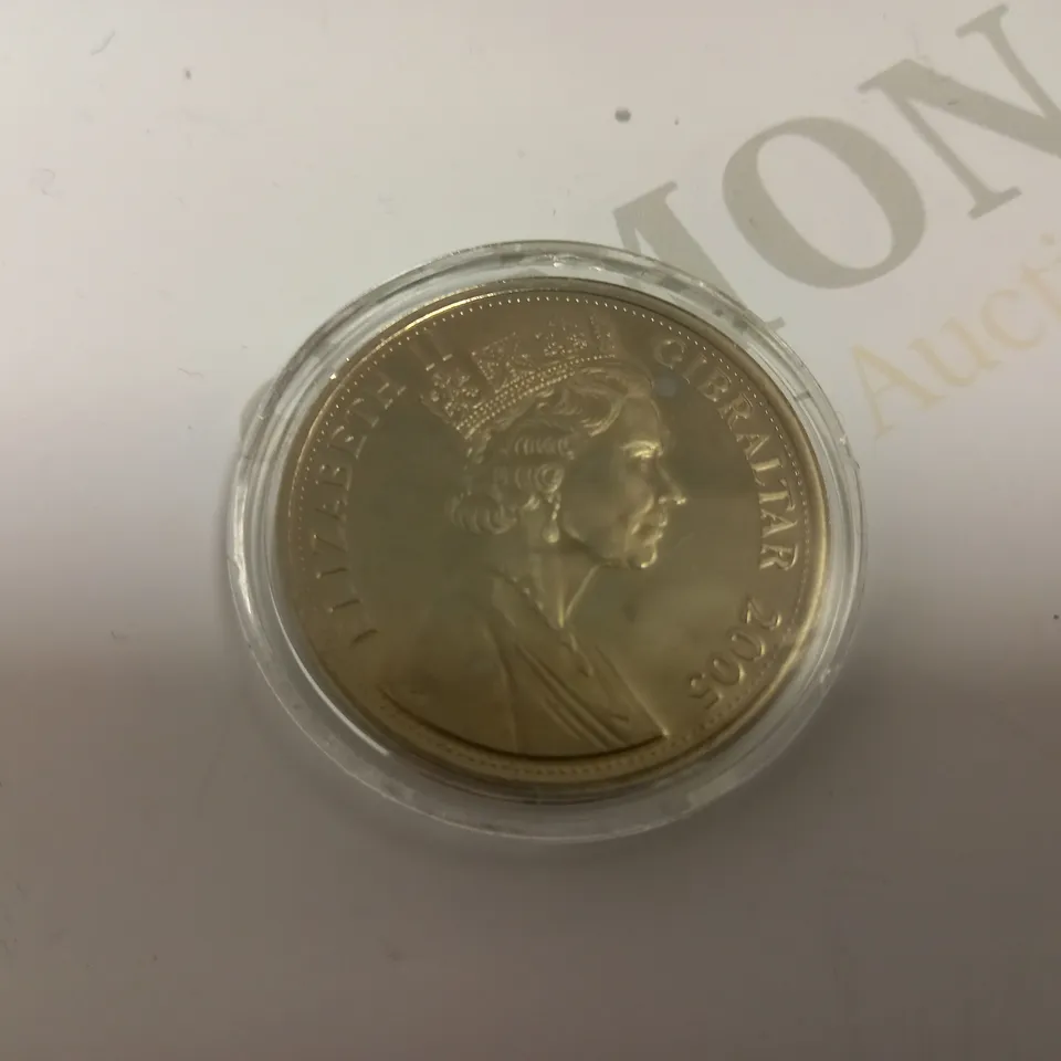 V-DAY COMMEMORATIVE GILBRALTAR ONE CROWN COIN