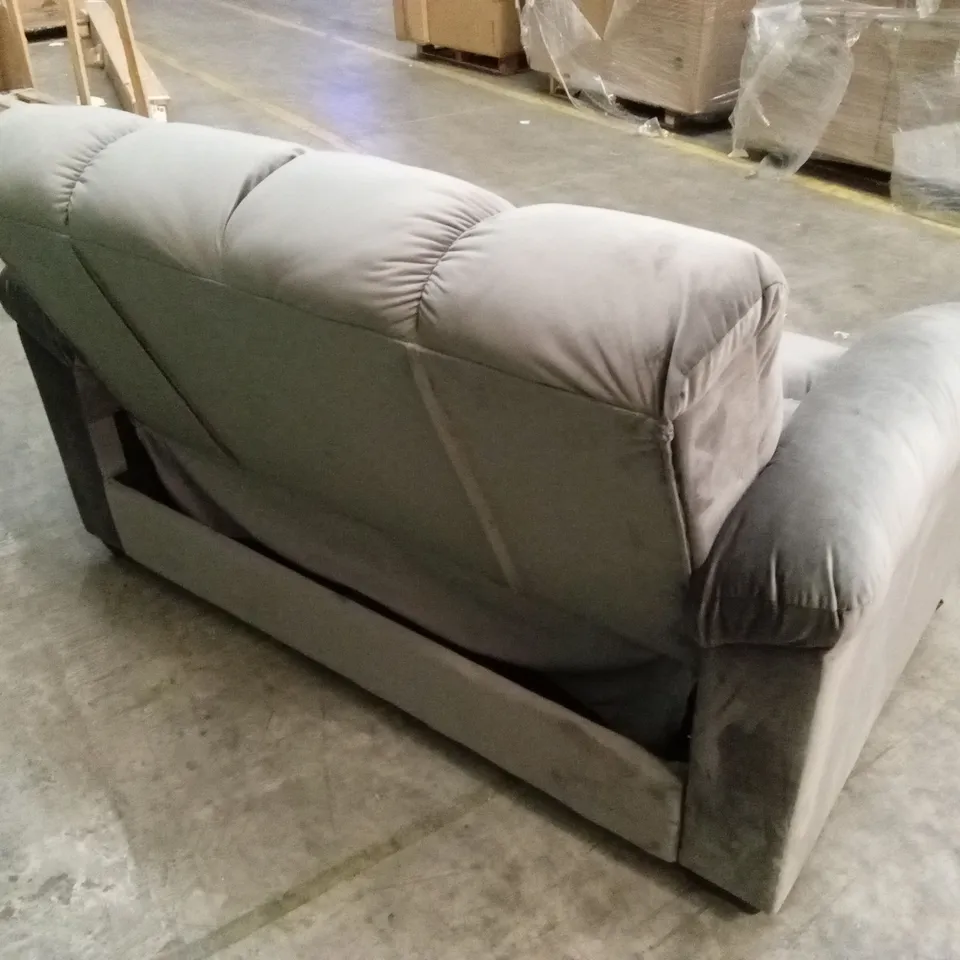 KATE 2 SEATER SOFA BED WITH STORAGE IN VELVETY FABRIC